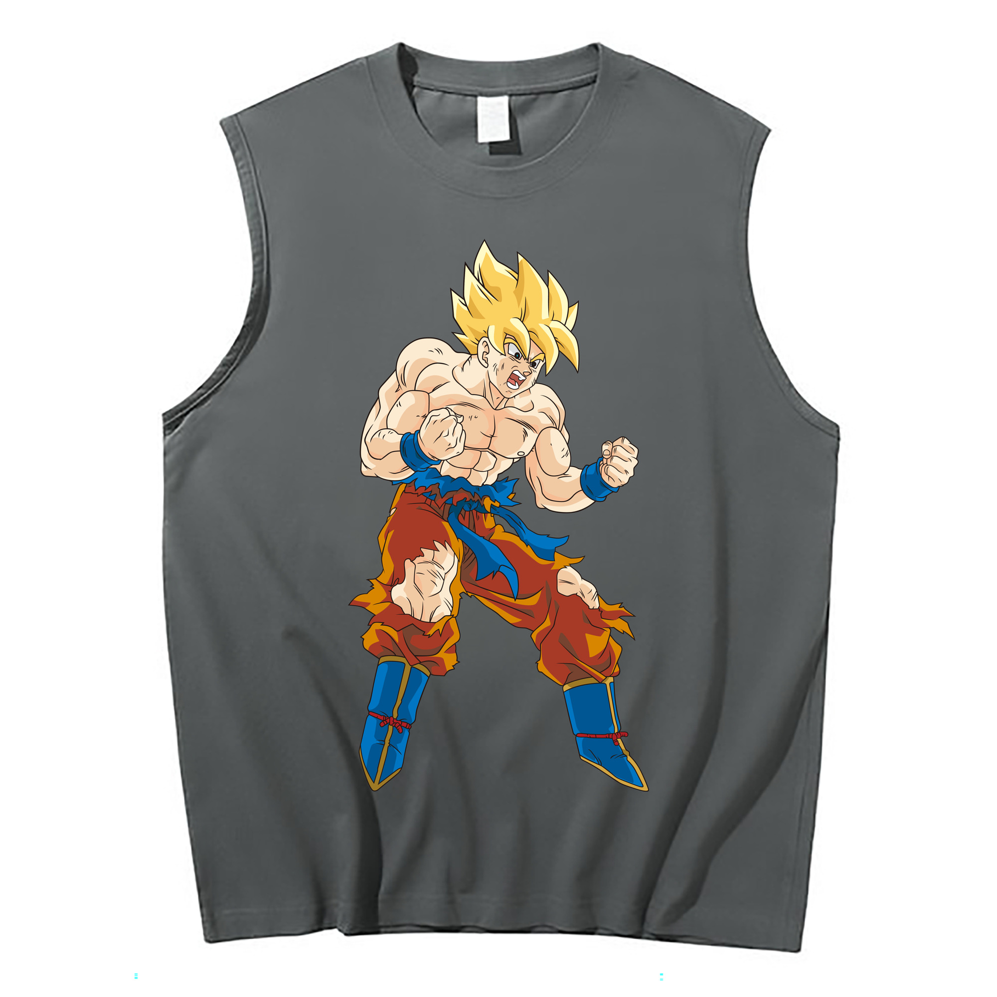 （画像用） ドラゴンボール 孫悟空（そん ごくう）Son Goku カカロット DRAGON BALL Kakarotto コットン100％タンクトップ（フロントプリント）